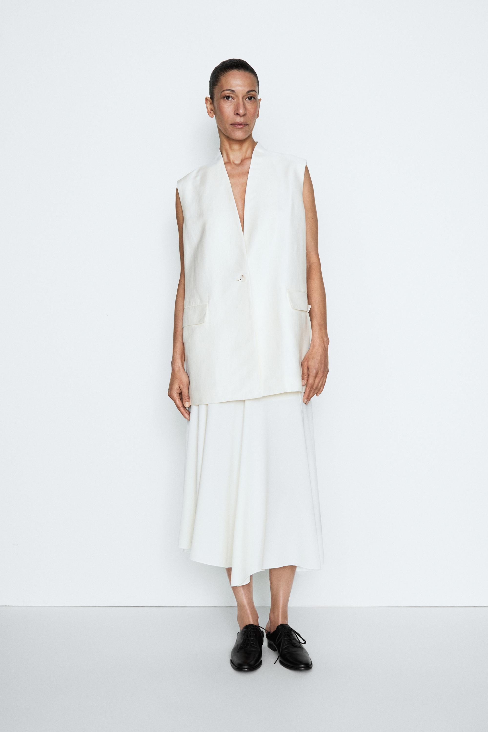 Flowing godet midi skirt - STUDIO